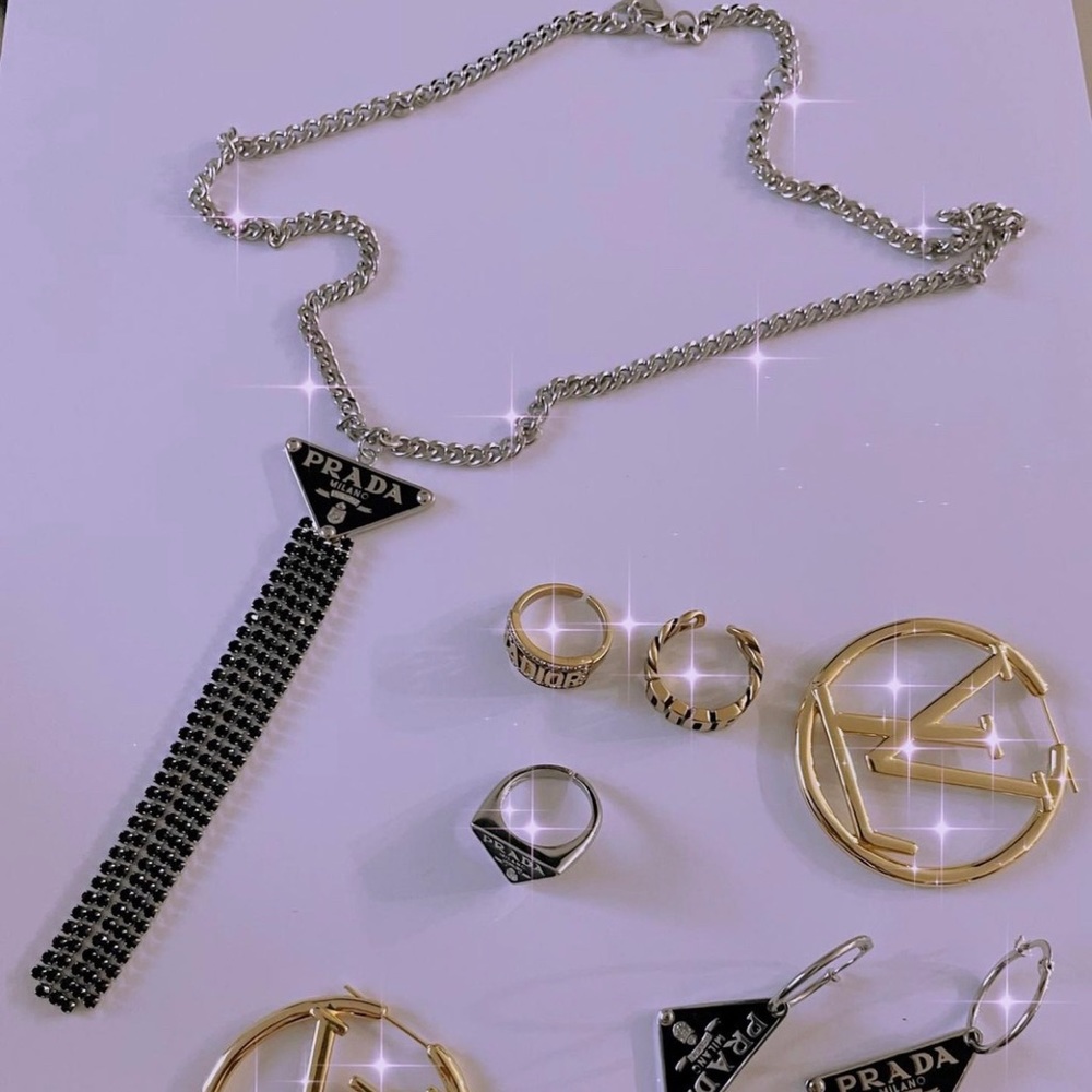 Prada necklace chandelier